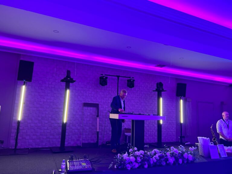 Picture of dj kevs wedding set up