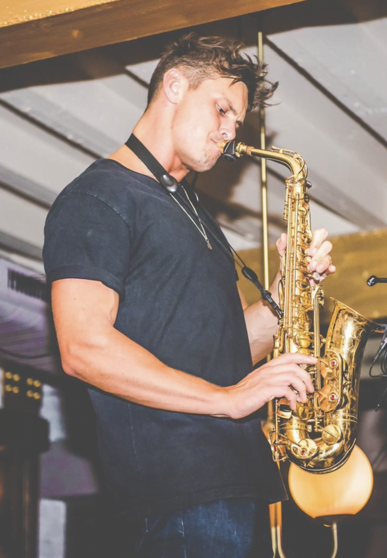 picture of rich sax playing live