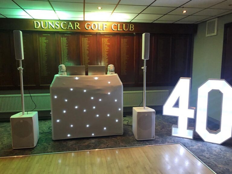 Disco hire dj for golf club in Lancashire, liverpool and Manchester
