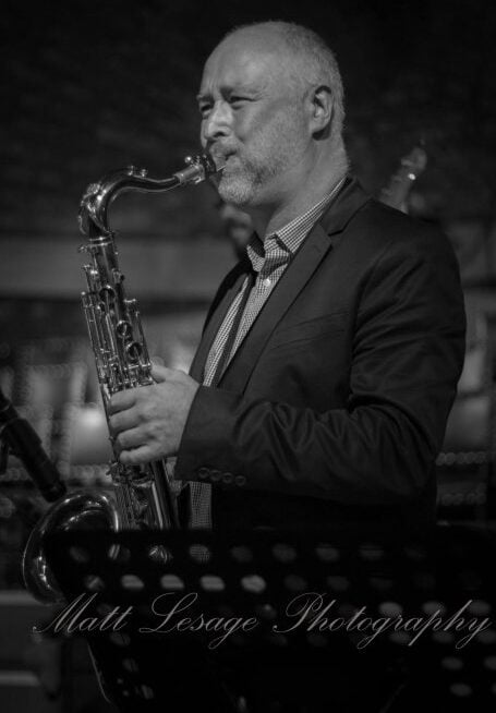 Picture of live saxophonist available to hire in liverpool 3