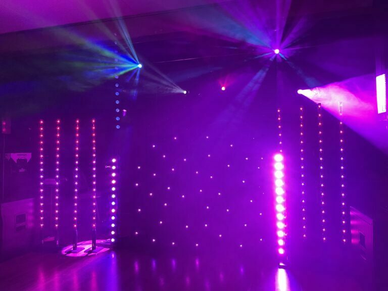 picture of dj Paul c disco set up for wedding