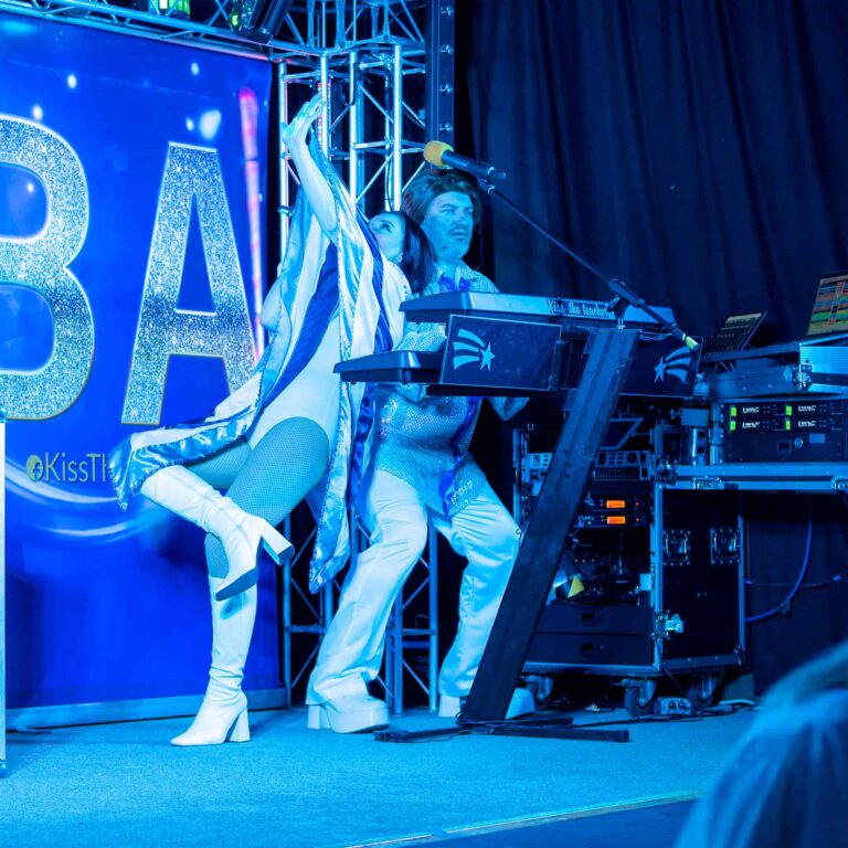 Abba tribute band on stage