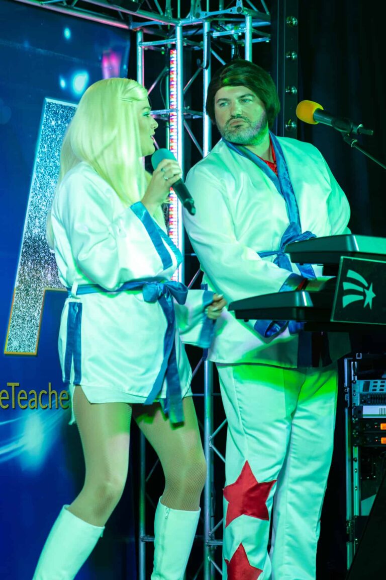 Abba tribute band on stage