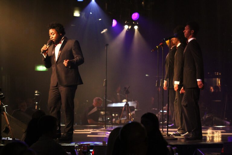 The Sensations Band on stage