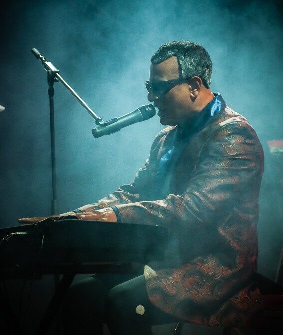 ray Charles tribute show on stage