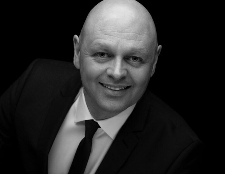 James The Soul Singer black and white photo in suit