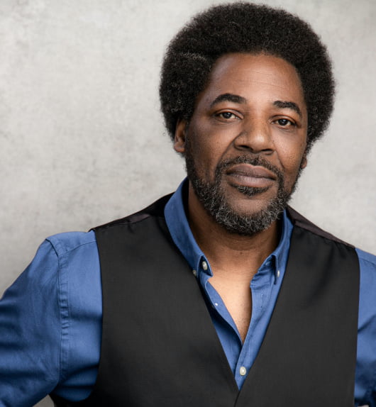 Barry White Tribute Act In Blue Shirt
