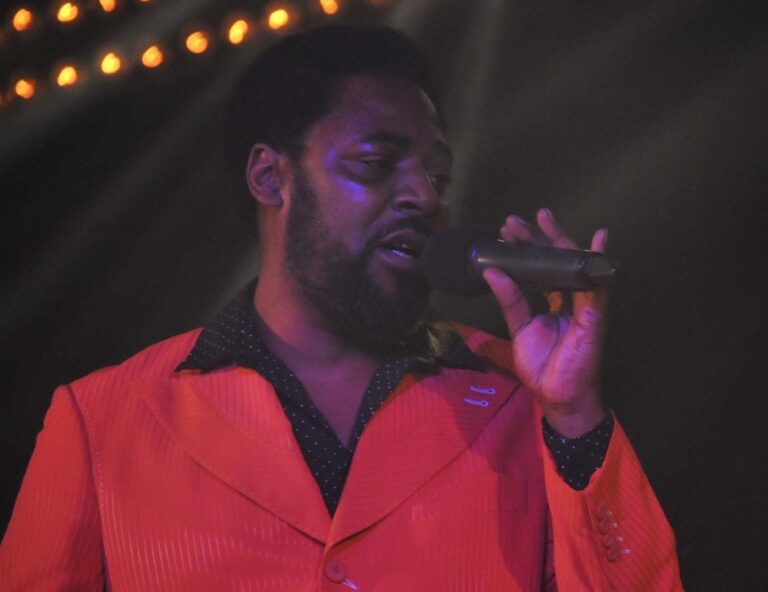 Barry White Tribute Act In Red Jacket