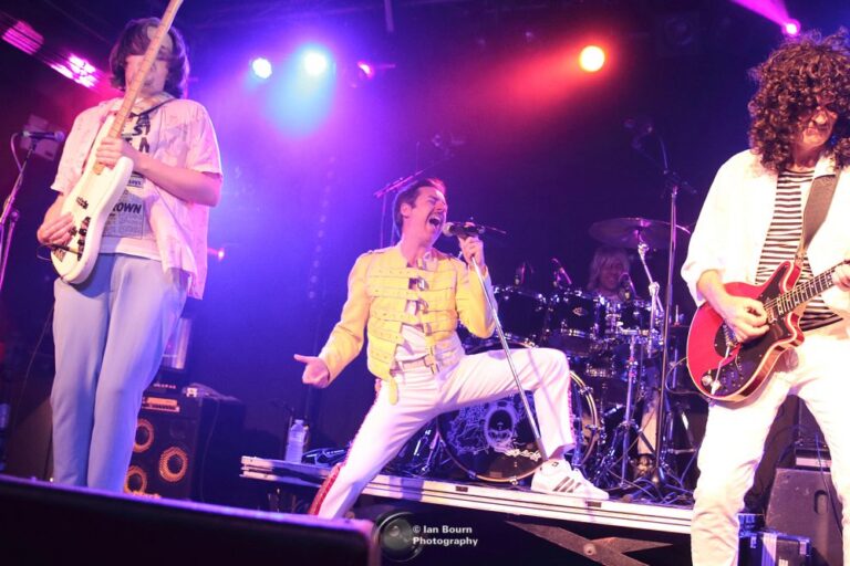 Queen tribute band on stage in merseyside