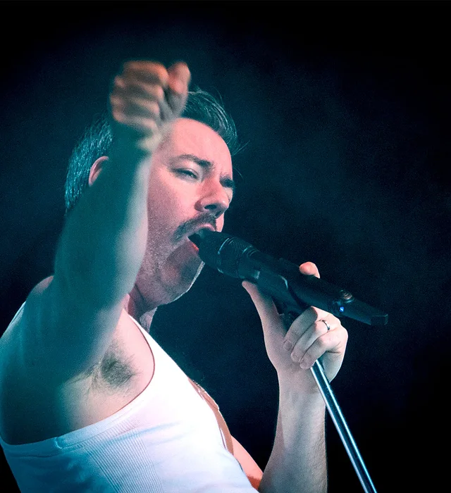 Picture of Freddie Mercury Tribute in White Vest