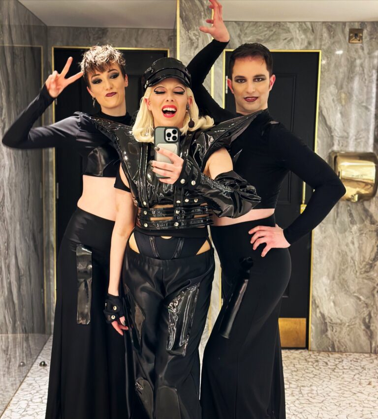 lady gaga tribute artist with dancers