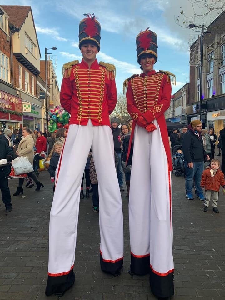 Nutcracker Stilt Walkers At Event