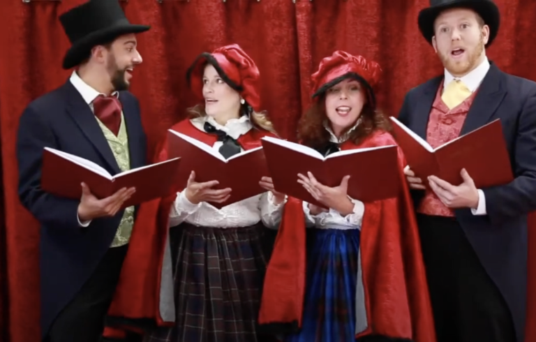 Victorian Carol Singing Quartet In North West Of England